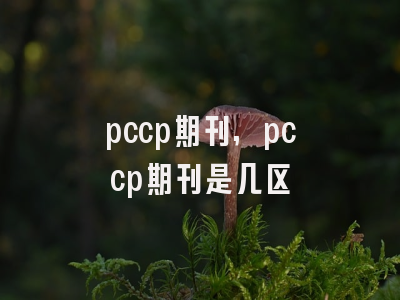 pccp期刊,pccp期刊是几区