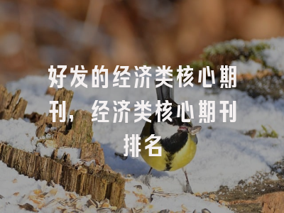 好发的经济类核心期刊,经济类核心期刊排名