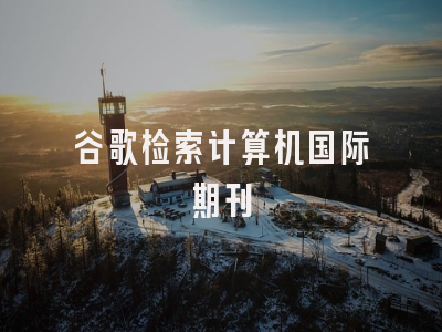 谷歌检索计算机国际期刊