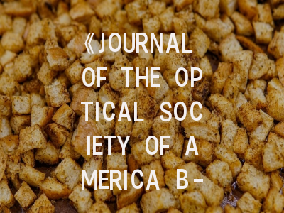 《JOURNAL OF THE OPTICAL SOCIETY OF AMERICA B-OPTICAL PHYSICS》期刊介绍与投稿策略