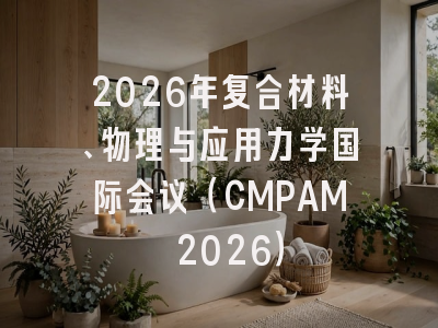 2026年复合材料、物理与应用力学国际会议（CMPAM 2026）