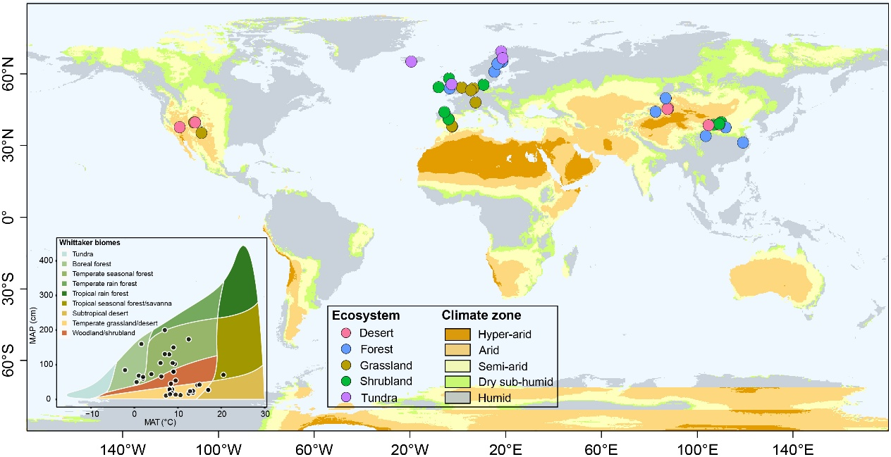 中国农业大学土地学院肖波教授团队发文揭示全球变化显著增加了生物结皮的退化风险