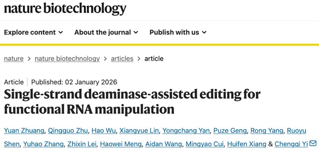 北京大学生命科学学院伊成器研究组报道AIM平台，突破“单点编辑”限制，实现RNA多位点、多功能精准操控