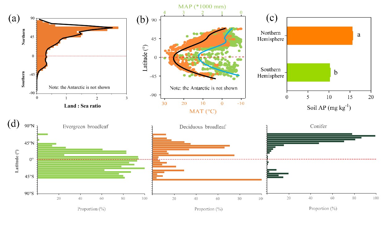 中国农业大学资环学院韩文轩教授课题组在植物磷元素生物地理方面取得新进展