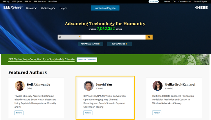 上海交大人工智能学院严骏驰教授荣登IEEE Xplore封面作者