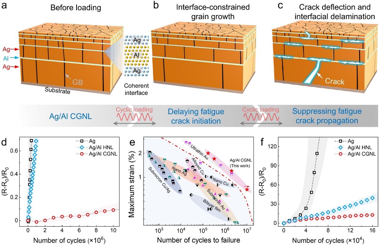 西安交大科研团队在抗疲劳金属薄膜导体领域取得新进展