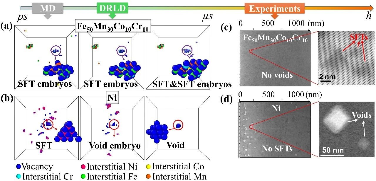 西安交大卢晨阳教授在揭示原子尺度核材料缺陷演化规律方面取得新进展