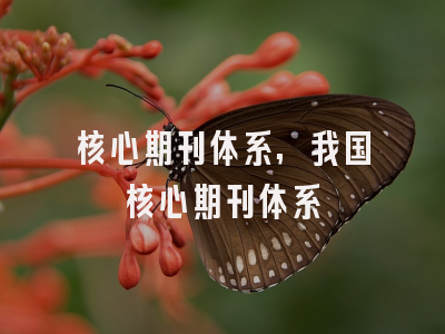 核心期刊体系,我国核心期刊体系