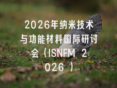 2026年纳米技术与功能材料国际研讨会（ISNFM 2026 ）