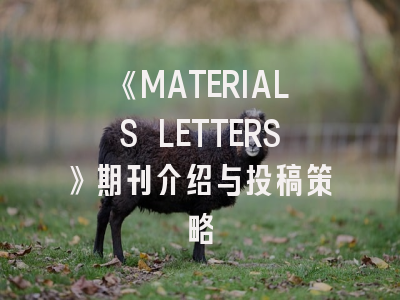 《MATERIALS LETTERS》期刊介绍与投稿策略