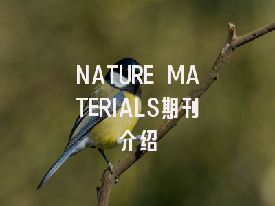 NATURE MATERIALS期刊介绍