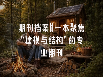 期刊档案：一本聚焦“建模与结构”的专业期刊