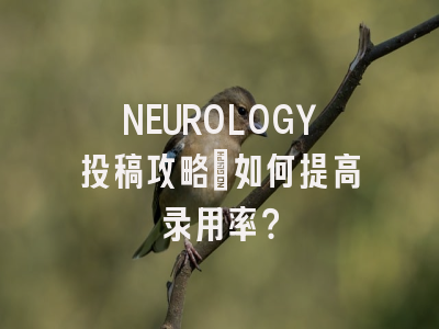 NEUROLOGY投稿攻略：如何提高录用率？