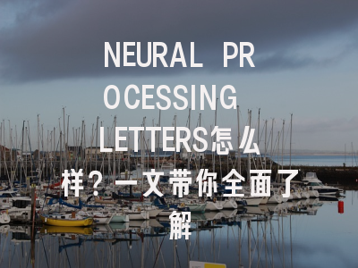 NEURAL PROCESSING LETTERS怎么样?一文带你全面了解