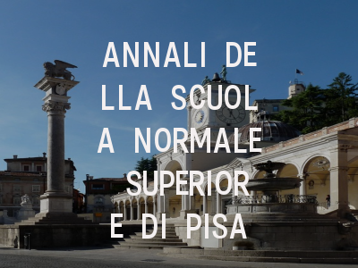 ANNALI DELLA SCUOLA NORMALE SUPERIORE DI PISA-C…