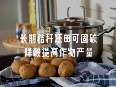 长期秸秆还田可固碳降酸提高作物产量