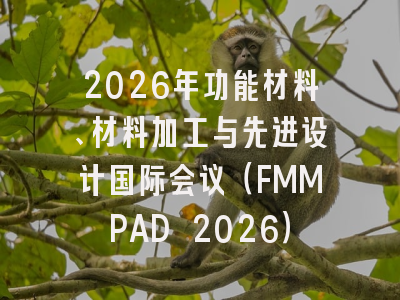 2026年功能材料、材料加工与先进设计国际会议（FMMPAD 2026）