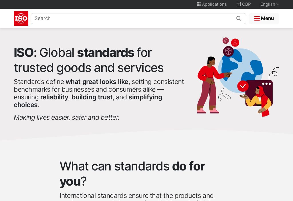 ISO ：国际标准化组织