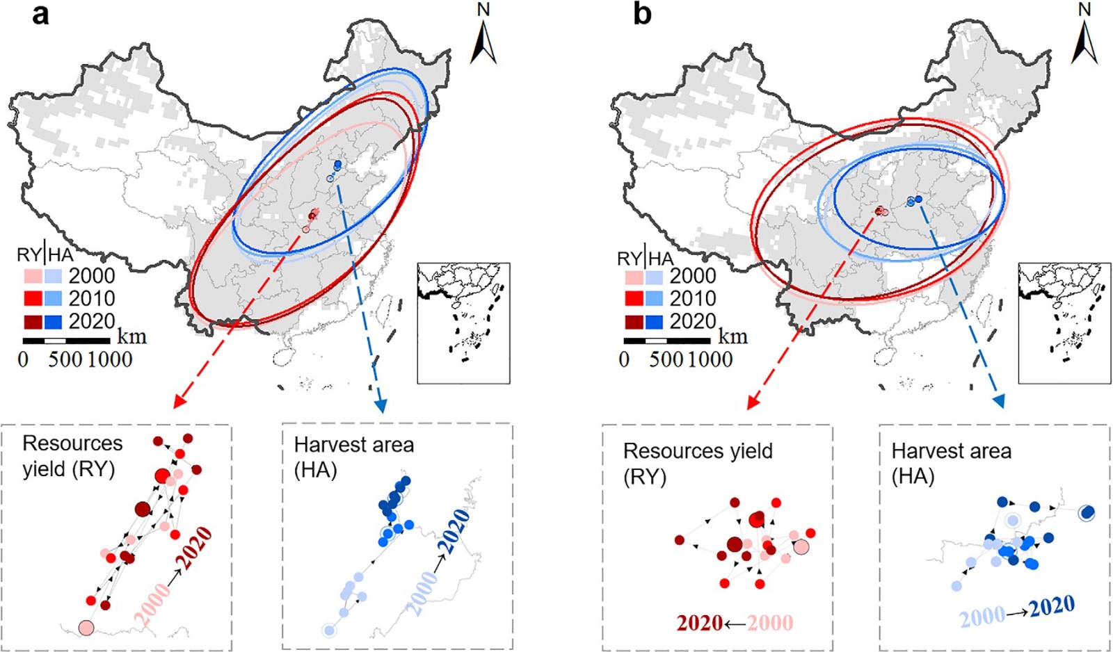 中国农业大学资环学院杨晓光教授团队揭示气候变化下我国作物分布与环境资源禀赋的错位加剧