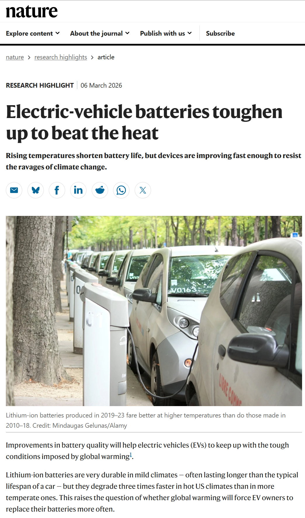 北京大学先进制造与机器人学院孙铭阳课题组揭示新型电池技术可化解全球变暖带来的电动汽车寿命危机