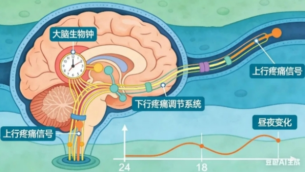 研究揭示疼痛昼夜差异的神经机制