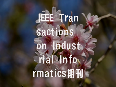 IEEE Transactions on Industrial Informatics期刊投稿…