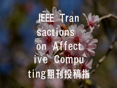 IEEE Transactions on Affective Computing期刊投稿指南：...