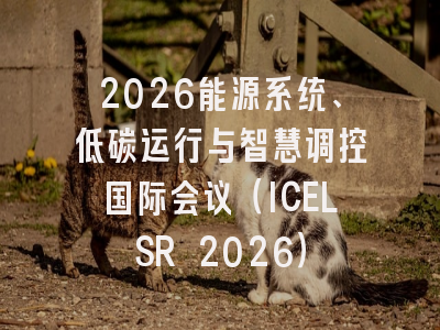 2026能源系统、低碳运行与智慧调控国际会议（ICELSR 2026）