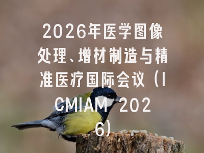 2026年医学图像处理、增材制造与精准医疗国际会议（ICMIAM 2026）