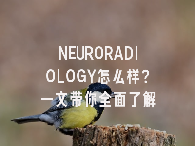 NEURORADIOLOGY怎么样？一文带你全面了解