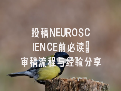 投稿NEUROSCIENCE前必读:审稿流程与经验分享
