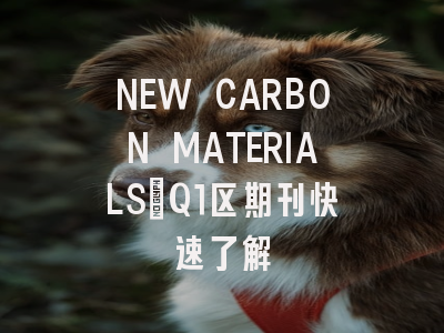 NEW CARBON MATERIALS：Q1区期刊快速了解