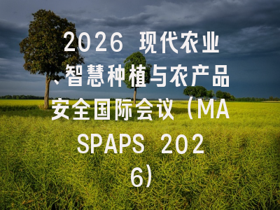2026 现代农业、智慧种植与农产品安全国际会议（MASPAPS 2026）