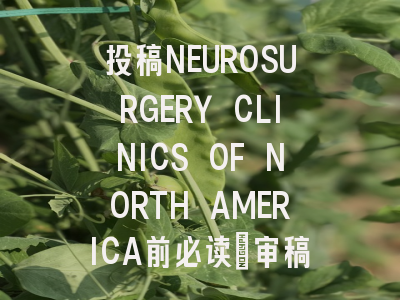 投稿NEUROSURGERY CLINICS OF NORTH AMERICA前必读：审稿流程...