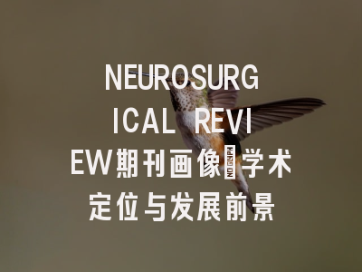 NEUROSURGICAL REVIEW期刊画像:学术定位与发展前景