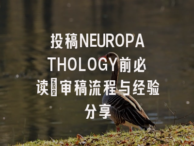 投稿NEUROPATHOLOGY前必读：审稿流程与经验分享