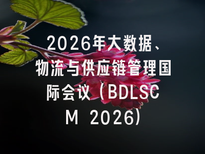 2026年大数据、物流与供应链管理国际会议（BDLSCM 2026）