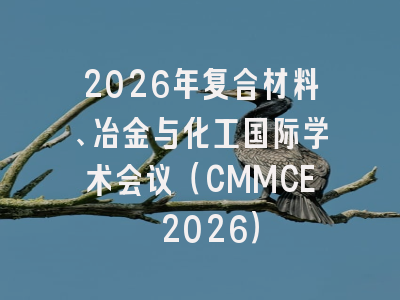 2026年复合材料、冶金与化工国际学术会议（CMMCE 2026）