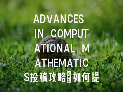 ADVANCES IN COMPUTATIONAL MATHEMATICS投稿攻略：如何提高录用率？