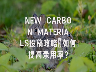 NEW CARBON MATERIALS投稿攻略：如何提高录用率？