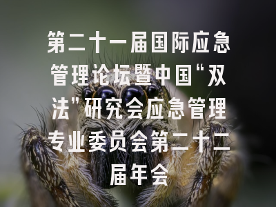 第二十一届国际应急管理论坛暨中国“双法”研究会应急管理专业委员会第二十二届年会