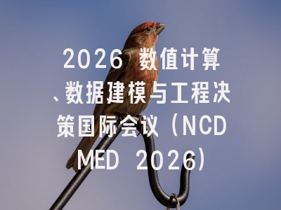 2026 数值计算、数据建模与工程决策国际会议（NCDMED 2026）