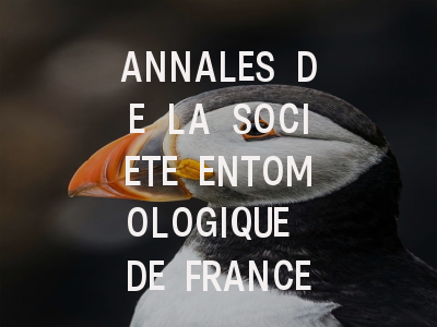 ANNALES DE LA SOCIETE ENTOMOLOGIQUE DE FRANCE v...