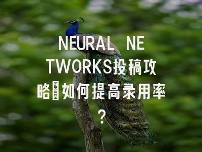 NEURAL NETWORKS投稿攻略：如何提高录用率？