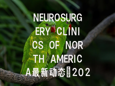 NEUROSURGERY CLINICS OF NORTH AMERICA最新动态：2024影...
