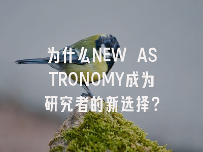 为什么NEW ASTRONOMY成为研究者的新选择？