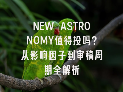 NEW ASTRONOMY值得投吗？从影响因子到审稿周期全解析