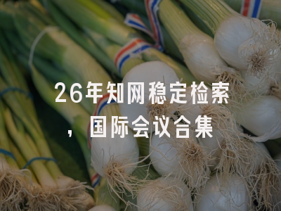26年知网稳定检索，国际会议合集