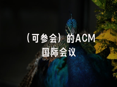 （可参会）的ACM国际会议