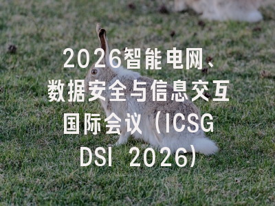 2026智能电网、数据安全与信息交互国际会议（ICSGDSI 2026）